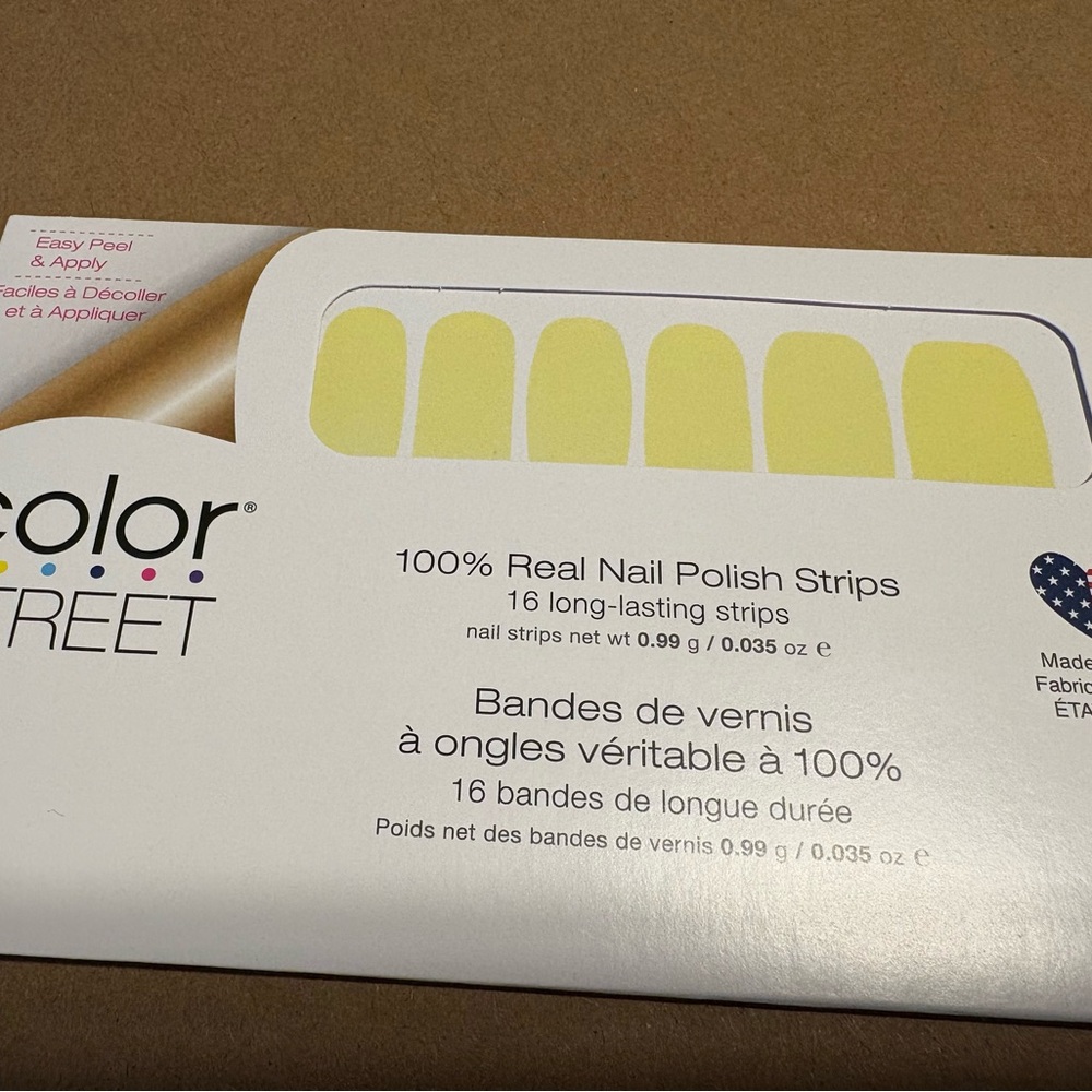 Color Street Bright Yellow Nail Strips